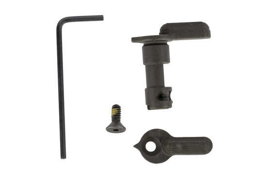 The Lewis Machine and Tool AR15 ambidextrous safety selector comes with hex wrench and screw for installation